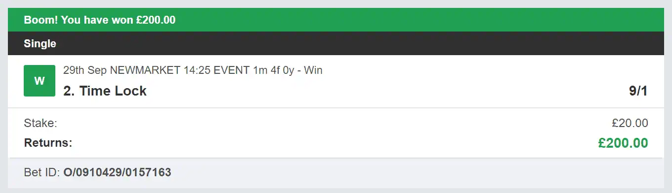 Core Value Bets - Winner 1 - 2023-09-29